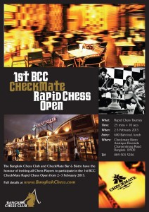 1st BCC Checkmate Rapid Chess Tournament, Bangkok , Thailand